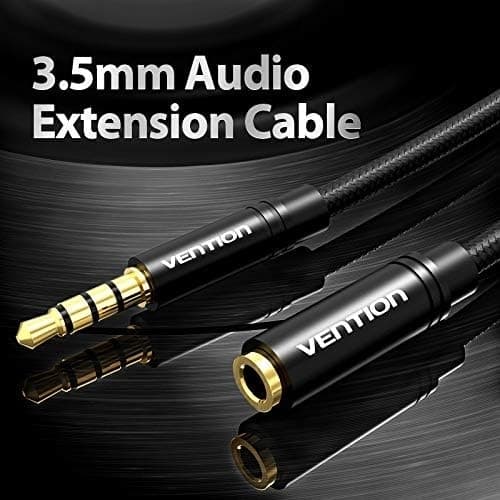 Vention - Cabo Extensor P2 Macho X P2 Fêmea Vention Bhbbj 5m P2 P3 3.5mm