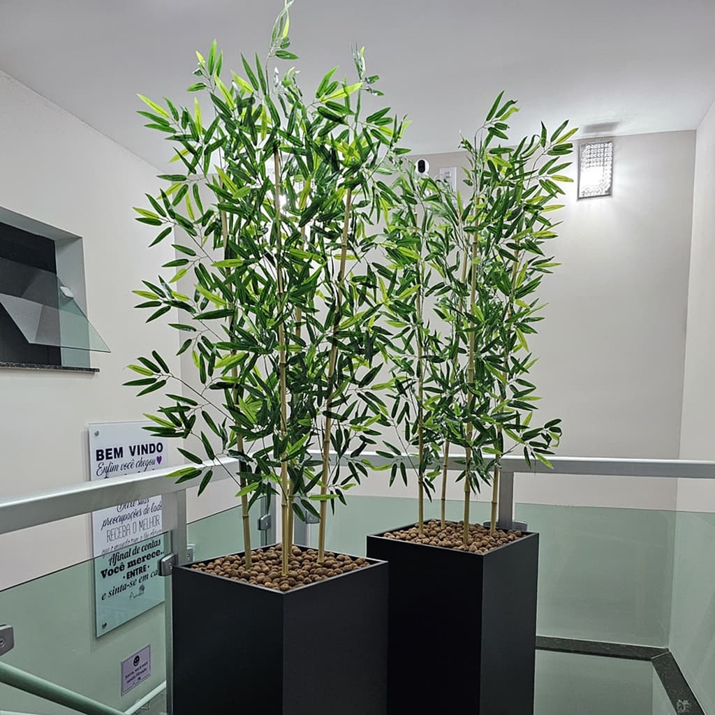 Hastes de Bambu Artificial Grande Sem Vaso Decoração