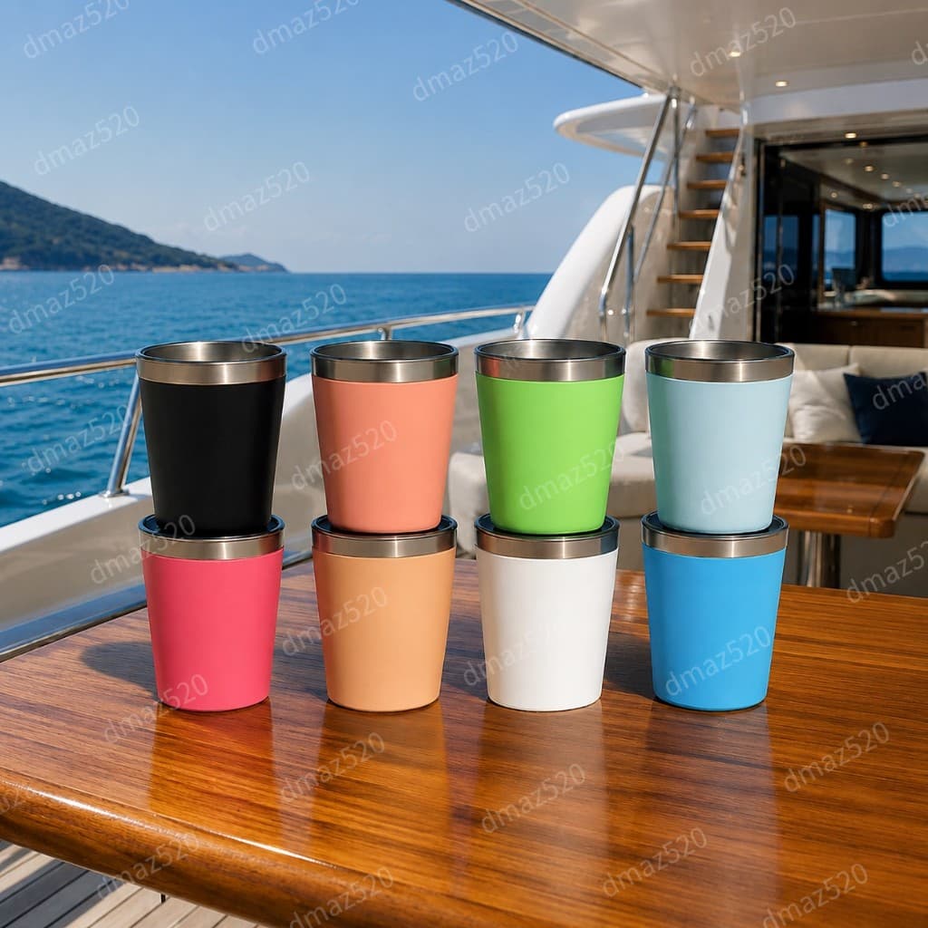 Mini copo térmico 260 ml com tampa