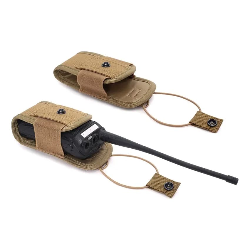 Bolsa De Rádio Tática Walkie Talkie Com Suporte De Rádio