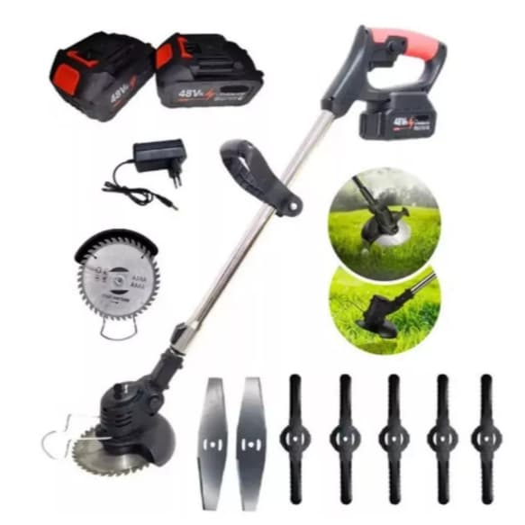 Aparador Cortador De Grama /Roçadeira Elétrica 1800w Bateria de Lítio 48V