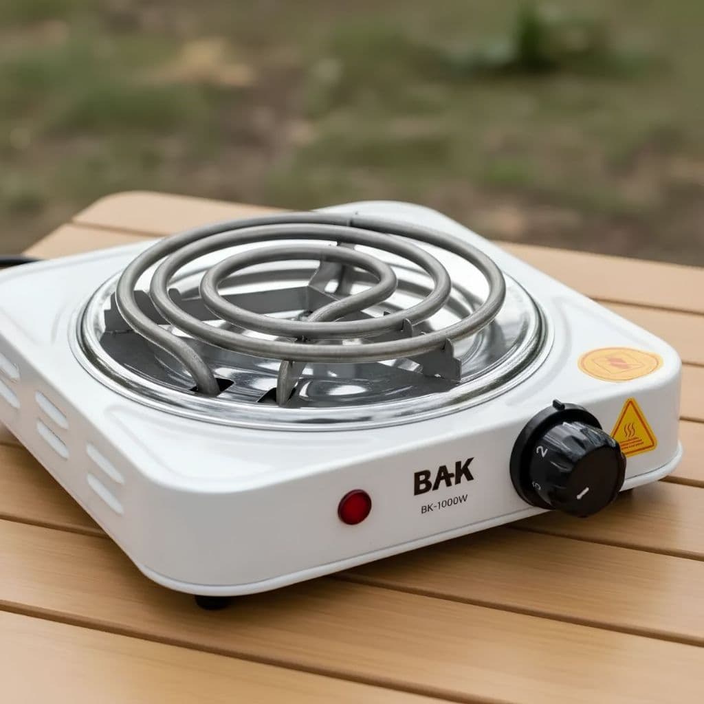 Fogão Elétrico Sem Gás Portátil Aquece Rápido 1 Boca 1000w