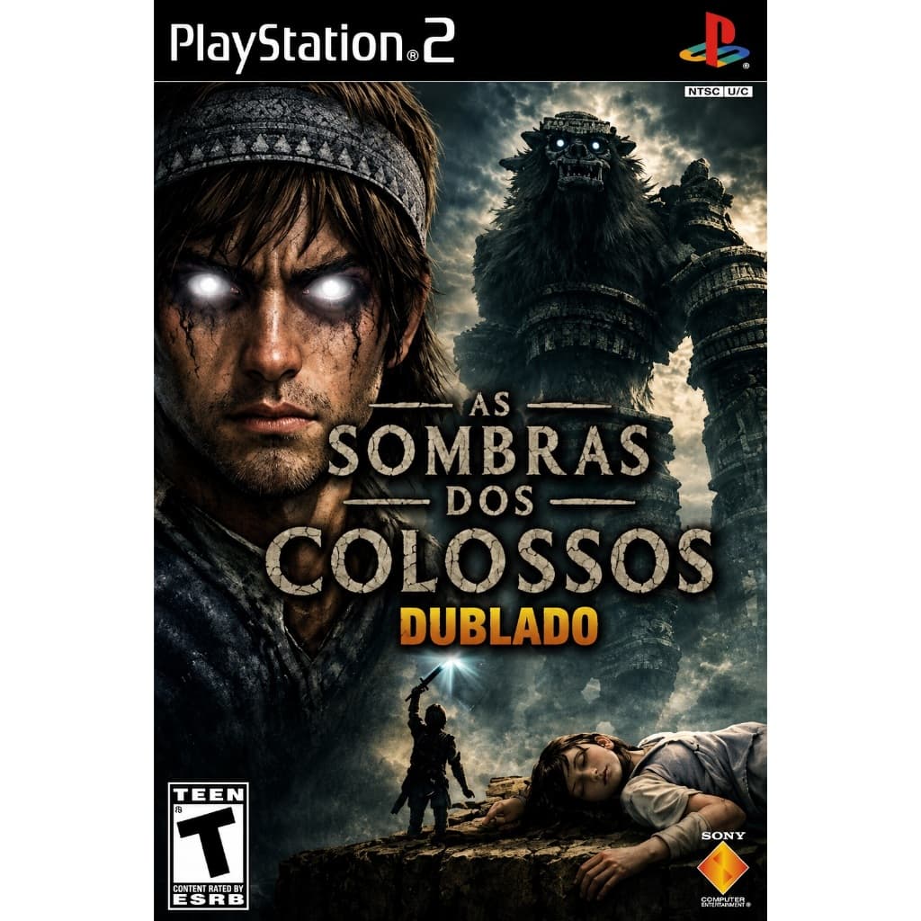 🐎 Shadow of the Colossus Dublado PT-BR para PS2 - DVD Jogo Traduzido Português PlayStation 2 Desbloqueado