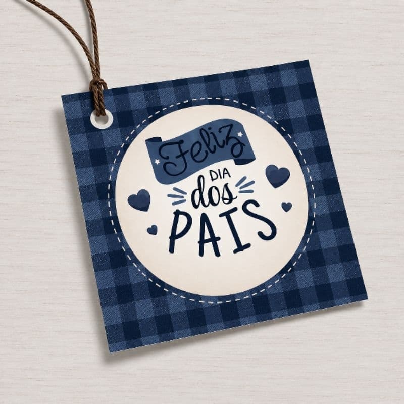 TAG dia dos pais cartão de agradecimento dia dos pais cartãozinho pai