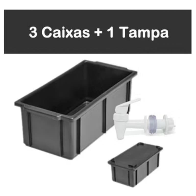 Kit Composteira Mini Doméstica 4 Litros