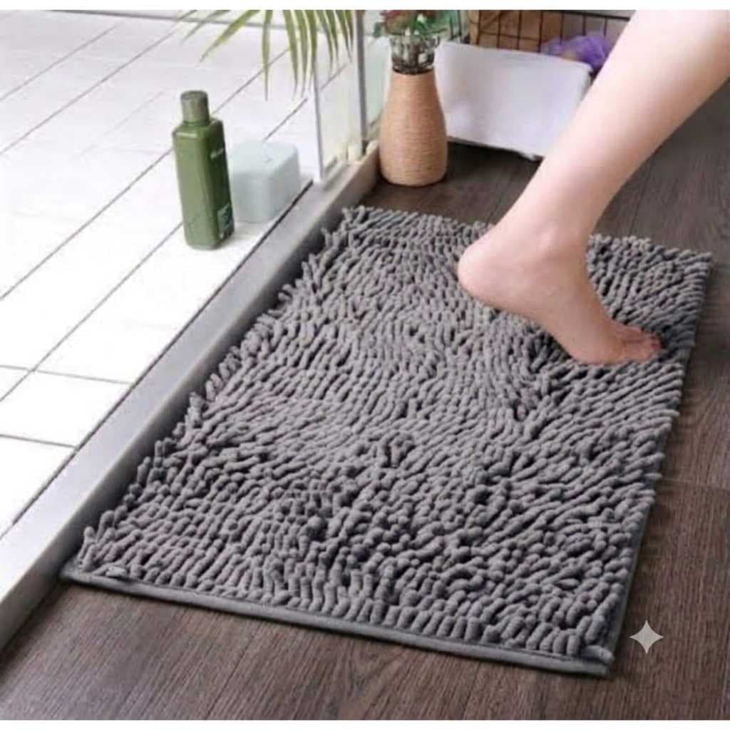 Tapete de Banheiro 40x60 Antiderrapante Macarrão Microfibra Super Absorvente Secagem Rápida