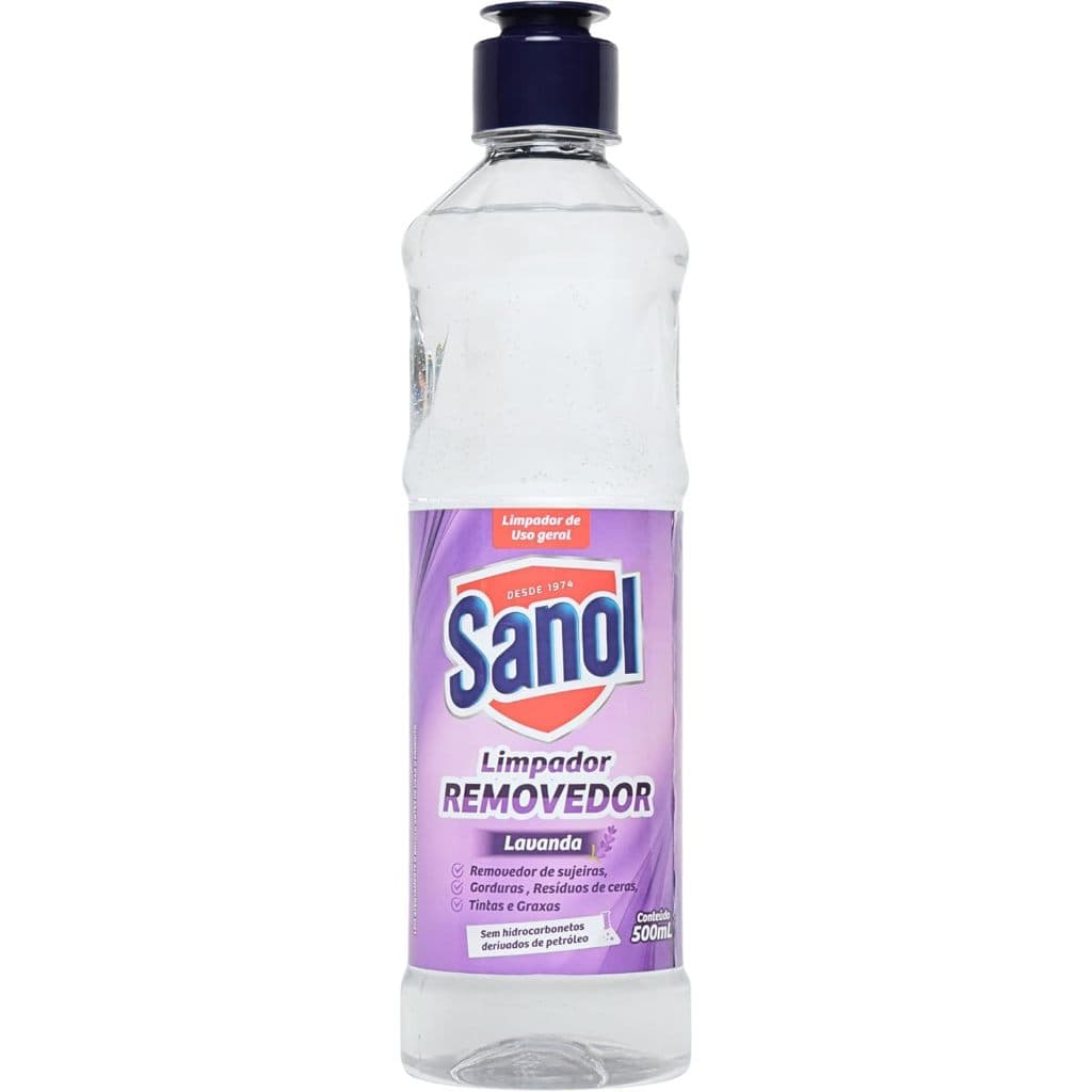 Removedor Lavanda Sanol 500ml Limpeza Pesada | Remove Gordura e Sujeiras Difíceis