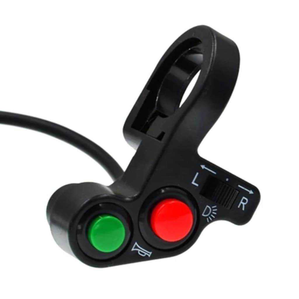 Botão Interruptor Para Moto Universal Farol Seta E Buzina