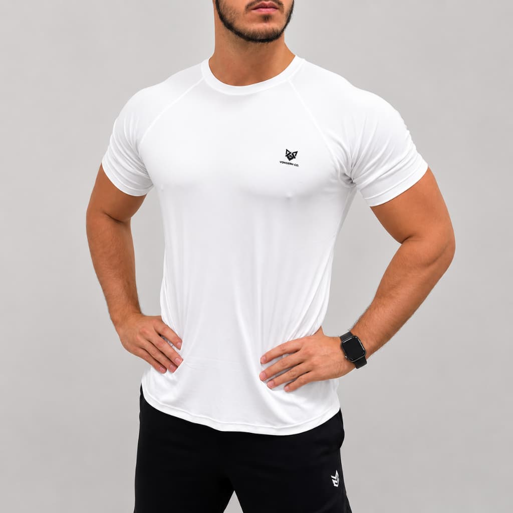 Camiseta Masculina Fitness 100% Poliamida | Leve, Respirável e Secagem Rápida Vonken Co