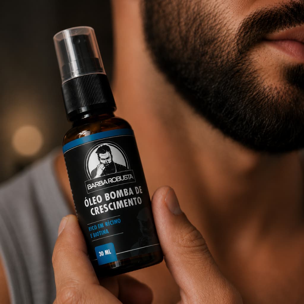 Óleo Para Barba De Hidratante E Modelador Barba Robusta