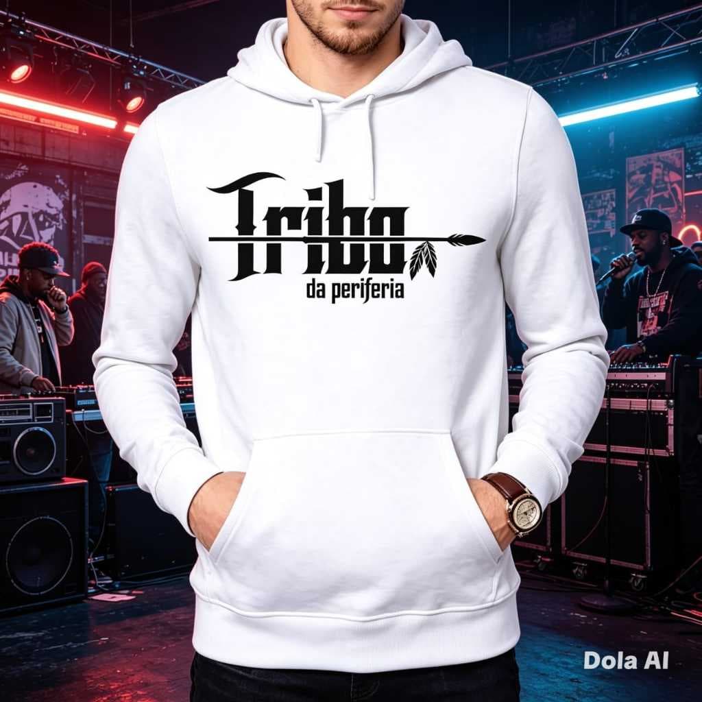 Blusa de Moletom Canguru 100% Algodao Premium Estampa HIP Hop Tribo Envio Imediato