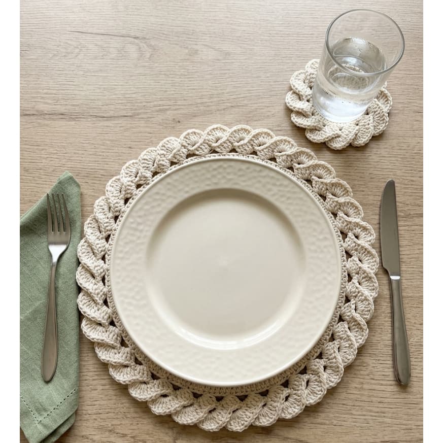 Kit 6 souplat mesa posta jogo americano crochê