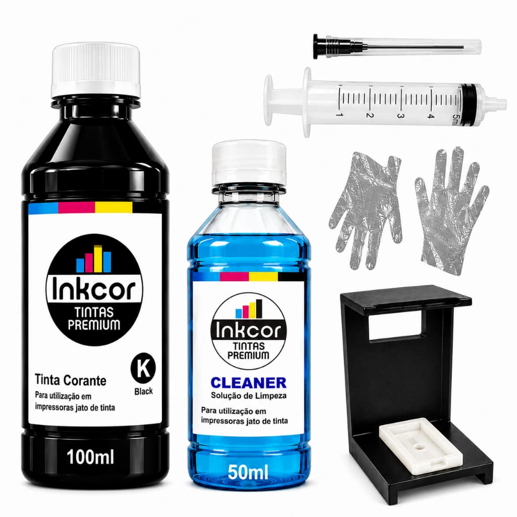 Kit Recarga Cartucho 668 667 664 662 122 60 901 61 Compatível Impressora HP 2676 2975 2874 2774 2700