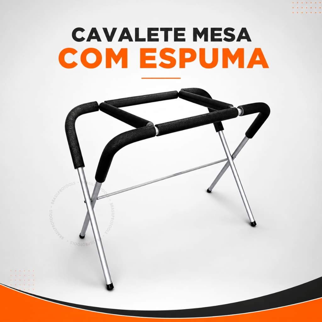 Cavalete Mesa Com Espuma Apoio Profissional para Vidro Parabrisa e Preparação Automotiva