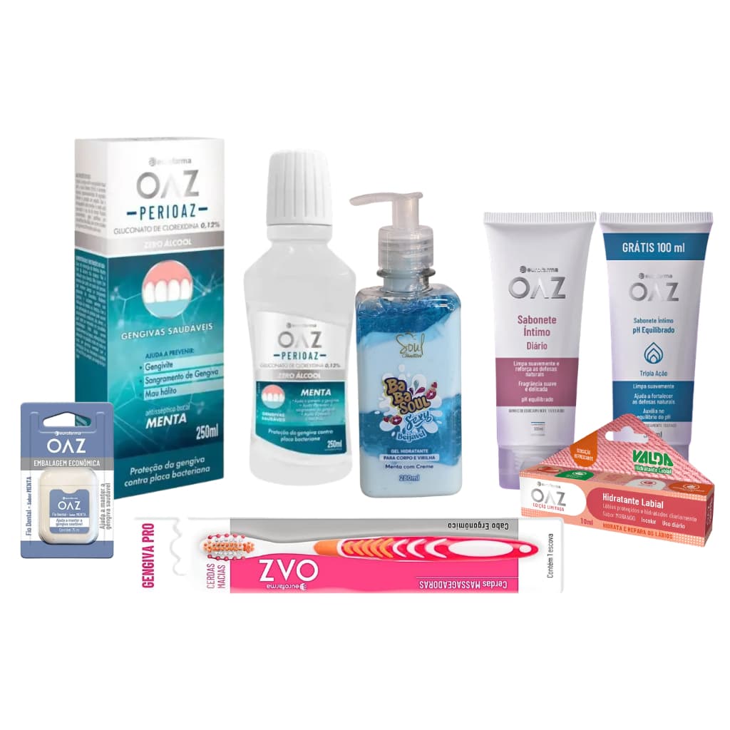 Kit Higiene e Cuidados Pessoais OAZ Completo 7 Itens