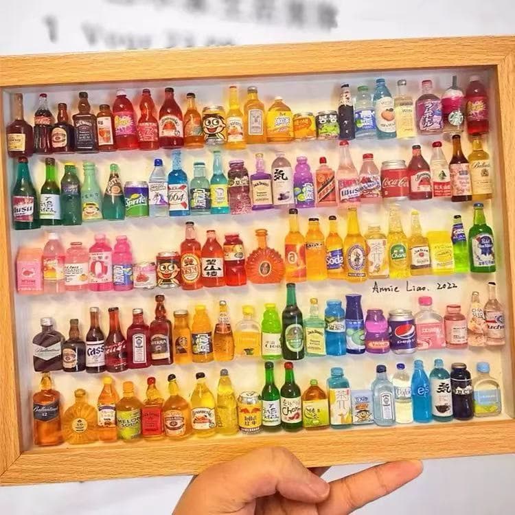 Mini Garrafas Decorativas Modelo Aleatório para DIY e Casa de Boneca