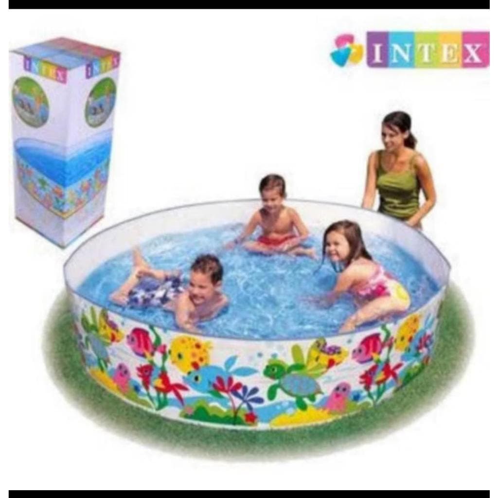 Piscina Infantil 958 litros e 500 litros Estampa do Mar Verão