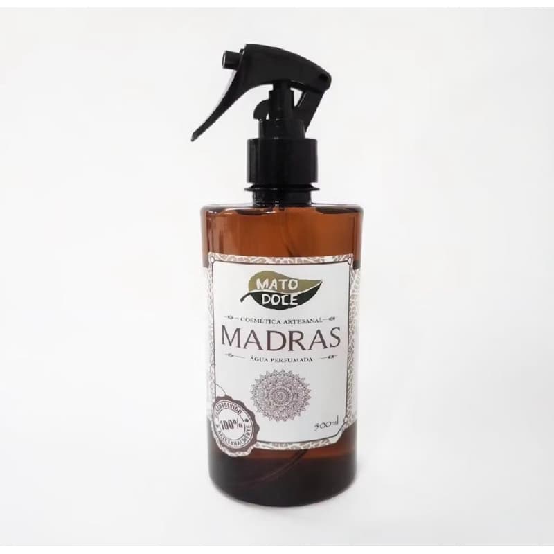 Água Perfumada Ambiente Roupa Madras e Lavanda 500ml Mato Doce
