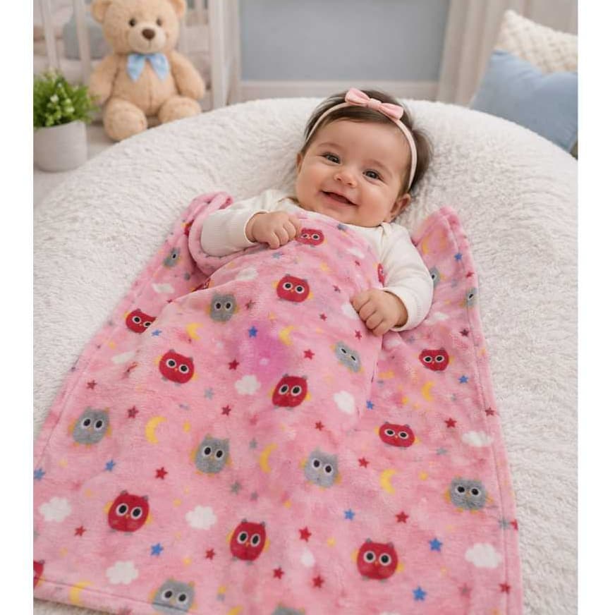 Mantinha Baby Soft microfibra 70x95 Estampada menino e menina