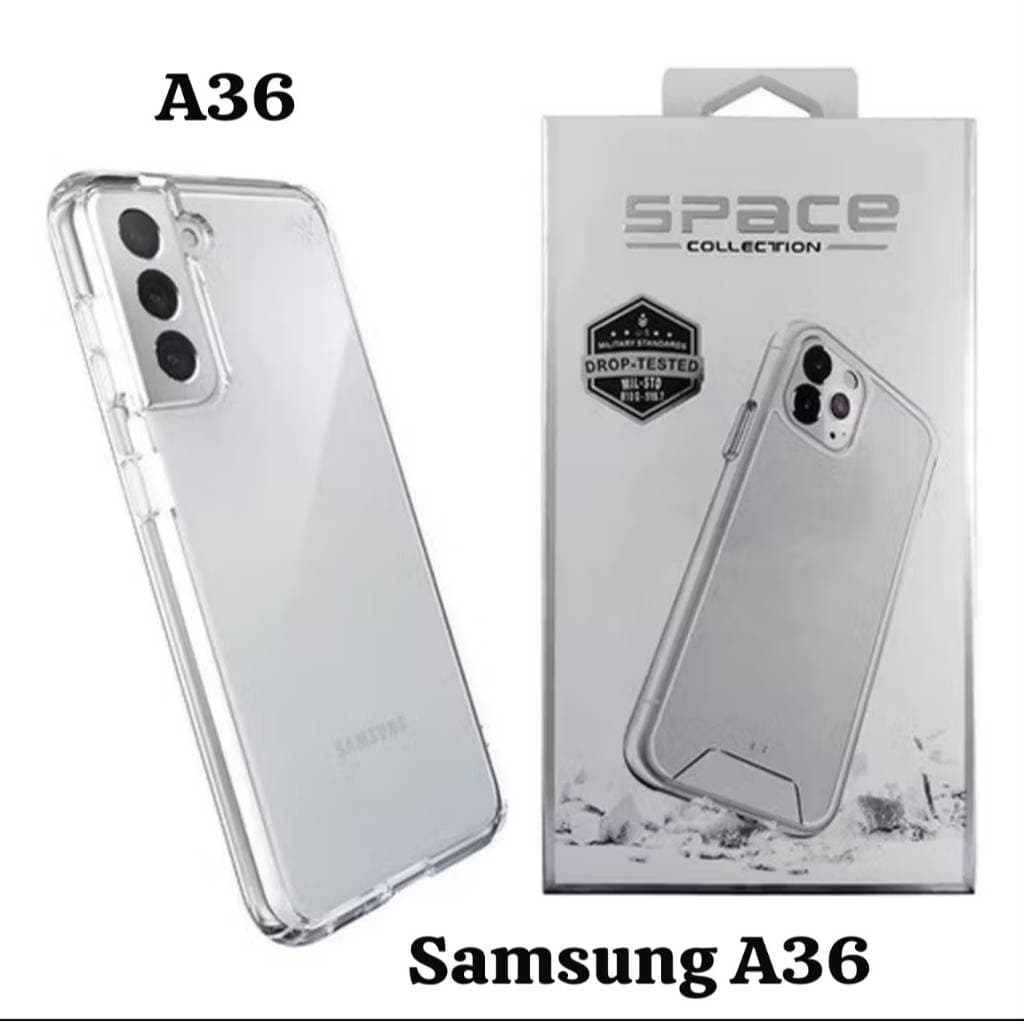 CAPA CAPINHA SPACE COLLECTION TRANSPARENTE P/SAMSUNG A36 ANTISHOCK PROTEÇÃO TOTAL RESISTENCIA