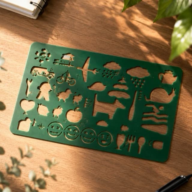 Stencil Criativo-Kit com 3