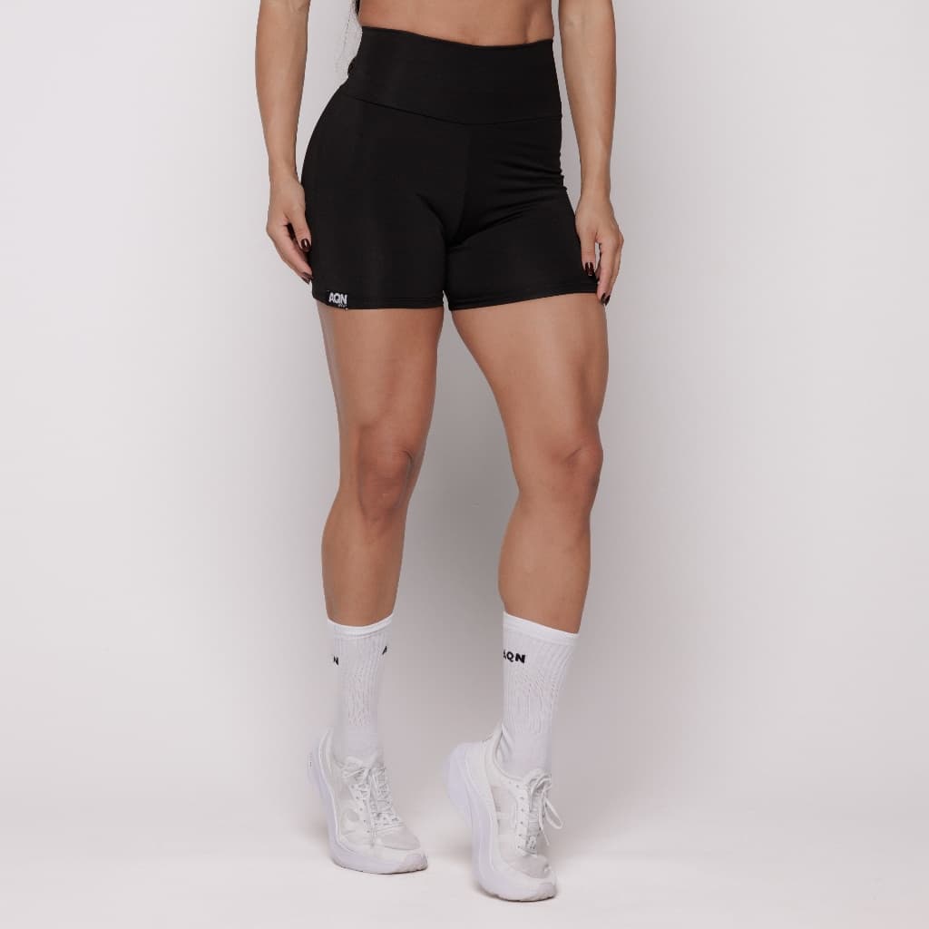 Promoçao Short Grace Fitness Cos Alto Treino Academia Corrida Forro Duplo AQN SPORT