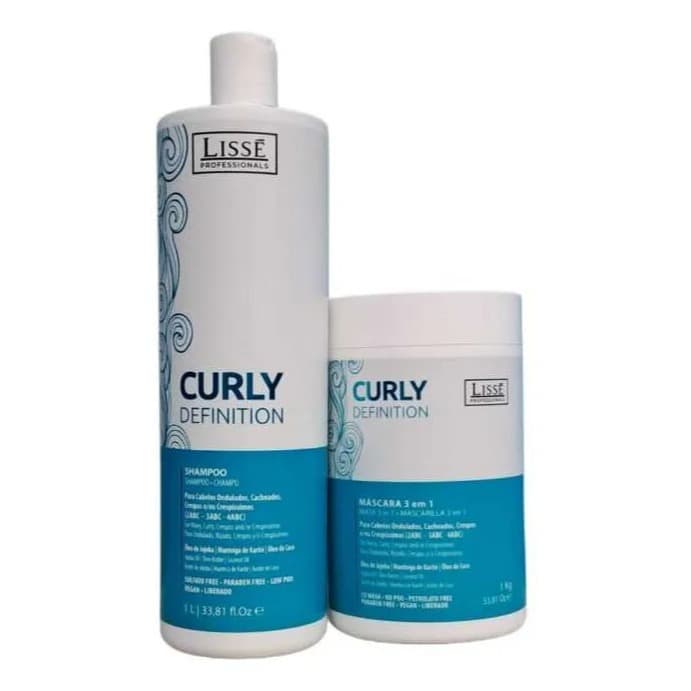Lissé - Kit Cachos Curly Definition (Shampoo 1L + Mascara 3x1 de 1Kg)