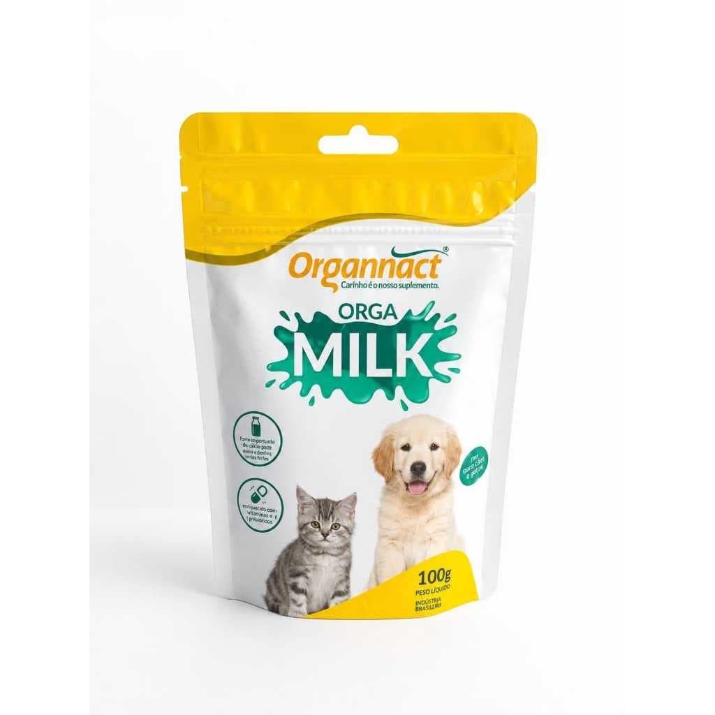 Orga Milk Filhote Leite em Pó Sache 100g Organnact
