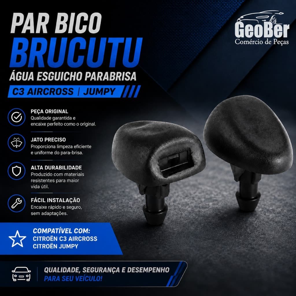 PAR BICO BRUCUTU AGUA ESGUICHO PARABRISA C3 AIRCROSS JUMPY