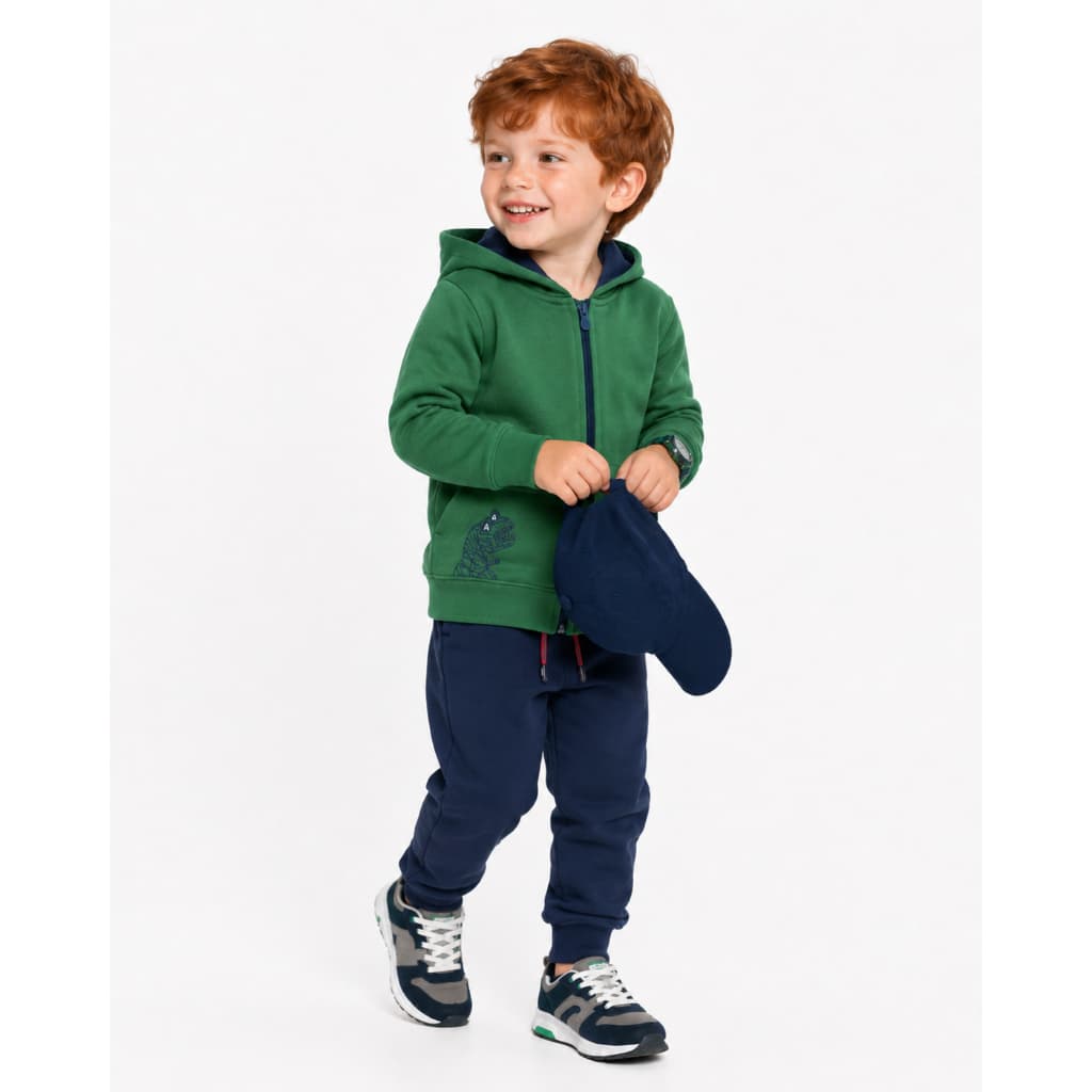 Conjunto Moletom Bebe Infantil Menino Blusa Calça Inverno Casual