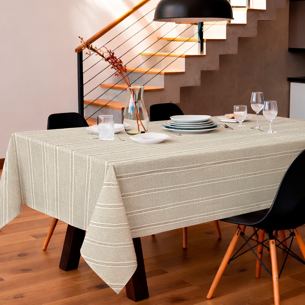 Toalha De Mesa Quadrada 10 Lugares 1,50x3,00m Entrelaços