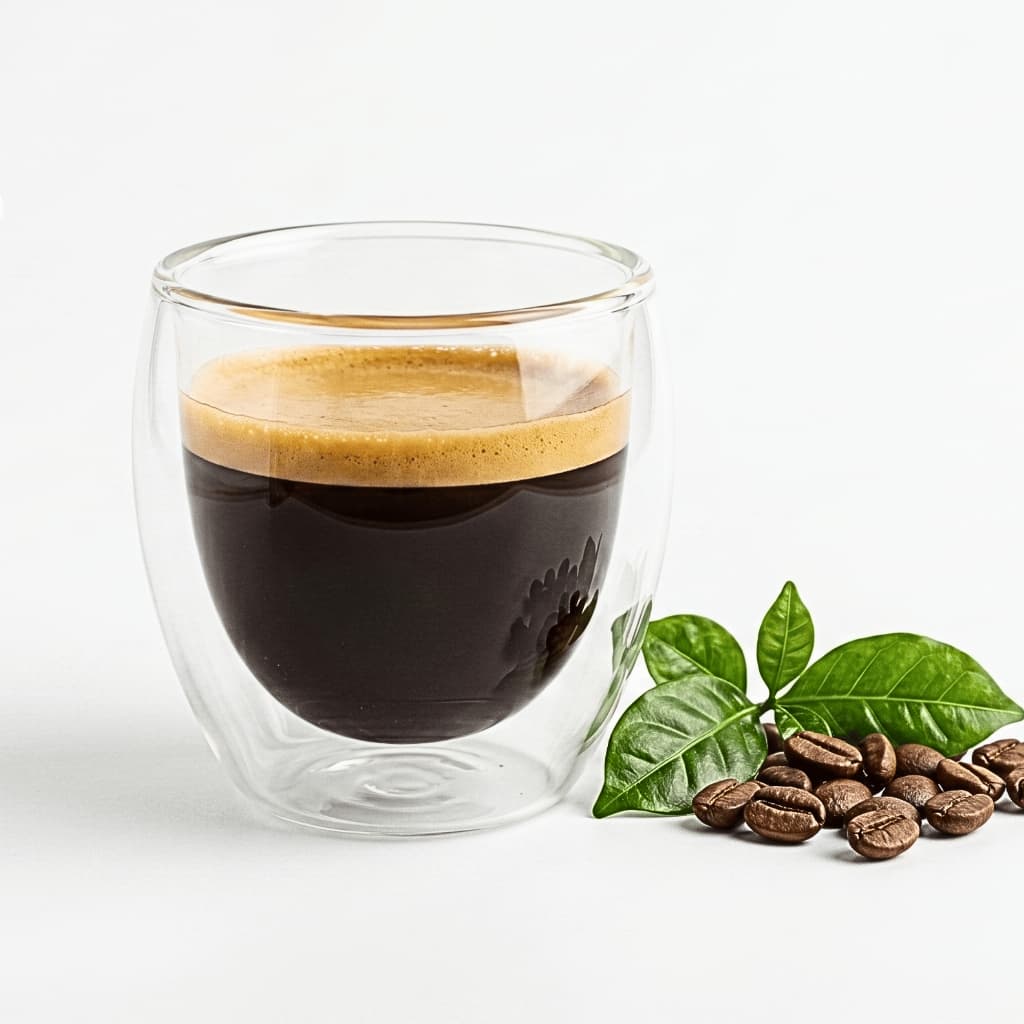Copo Duo Vidro 80ml Moderno Parede Dupla Dose Café Expresso Suco Café Capuccino Dolce Gusto Elegante