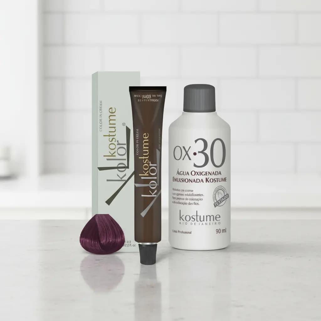 Kit Kostume Kolor Marsala 7.26 60ml + OX 30 vol - 90ml