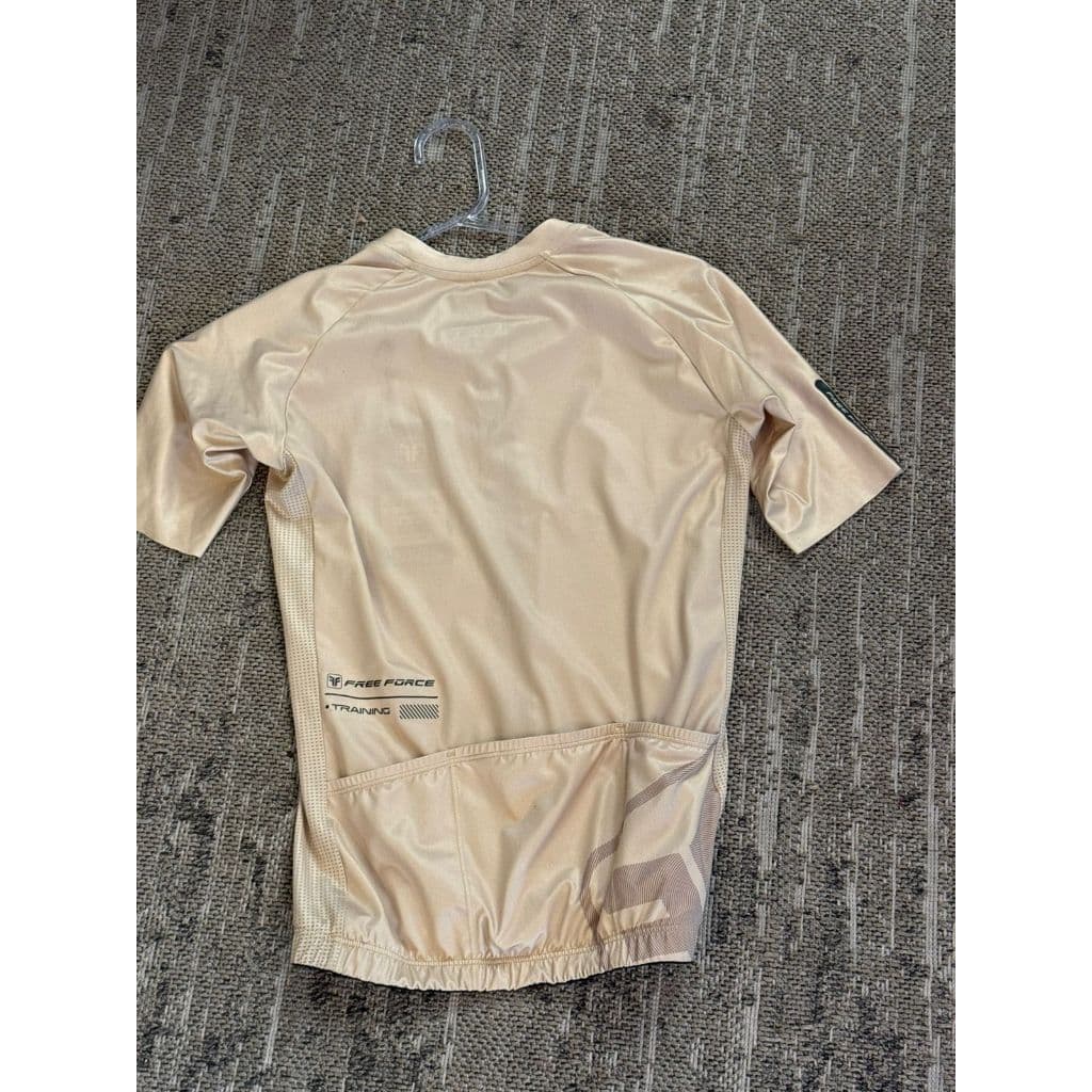 Camisa Ciclismo Feminina Training Sand Bege Manga Curta Mtb Speed Premium - M