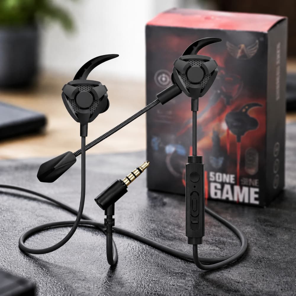 Headset Gamer Com Microfone Flexível Para Celular Tablet Notebook