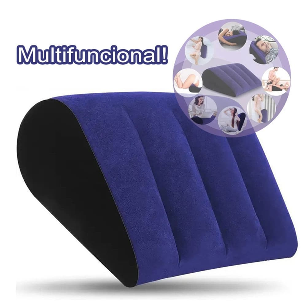 Nova Almofada Inflável Multifuncional Triangular Travesseiro Para Posturas De Casal