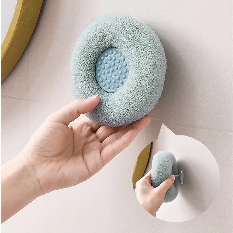 ANA1108 Bola De Banho Com Ventosa Espuma Rica Purificador Corporal Massagem Esponja Esfoliante