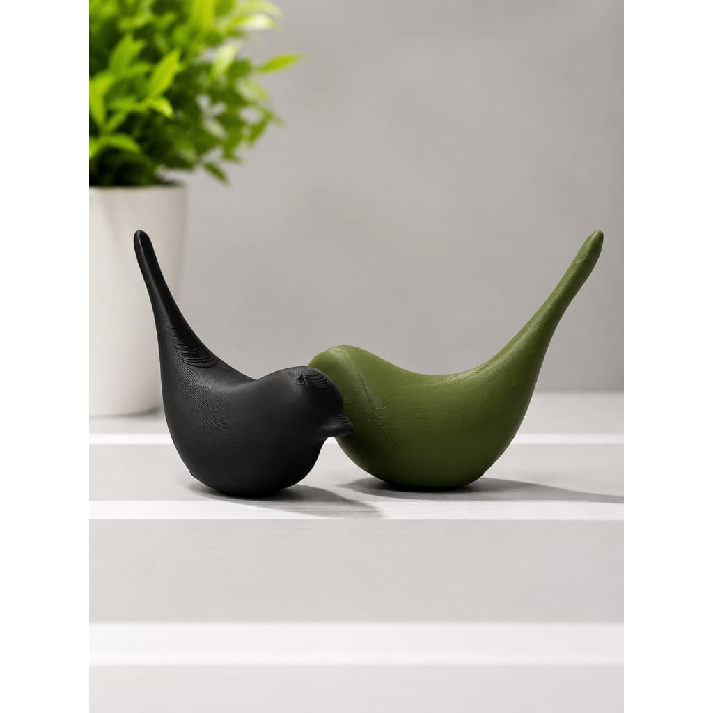 Casal de pássaros, decoração minimalista, esculturas/estátua de pássaros