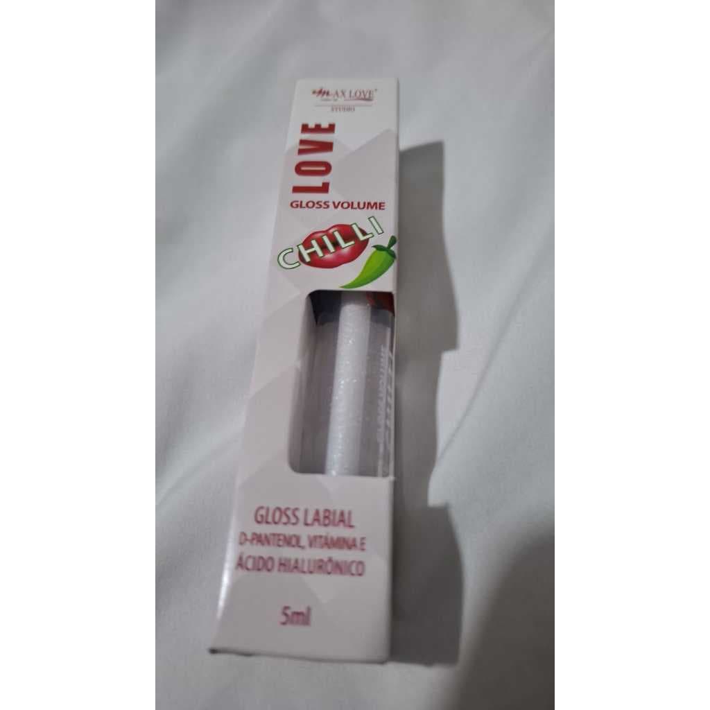 Gloss Volume Chili Max Love Studio 5ml – Gloss Labial Efeito Volumizador | Ácido Hialurônico + Vitamina E + D-Pantenol