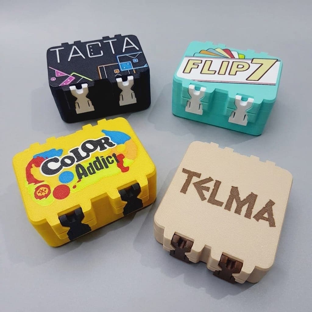 PORTA CARTAS|CAIXA ORGANIZADORA CASE JOGO COLOR ADDICT - FLIP 7 - TACTA - TELMA (COM OU SEM SLEEVE)