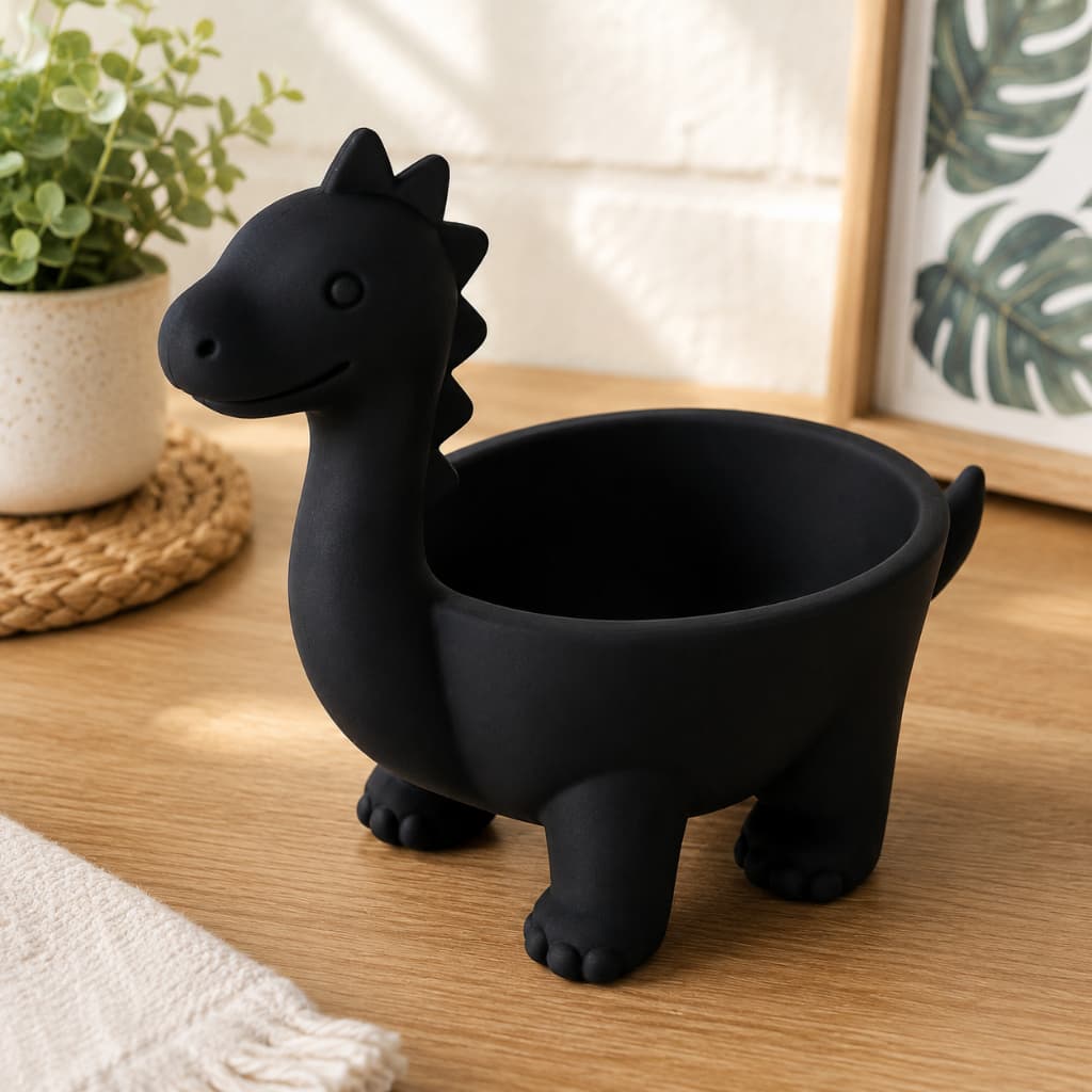 Tigela Dinossauro 1 Unidade Para Petiscos Lanches Doces Cozinha Infantil Design Divertido Presente Criativo