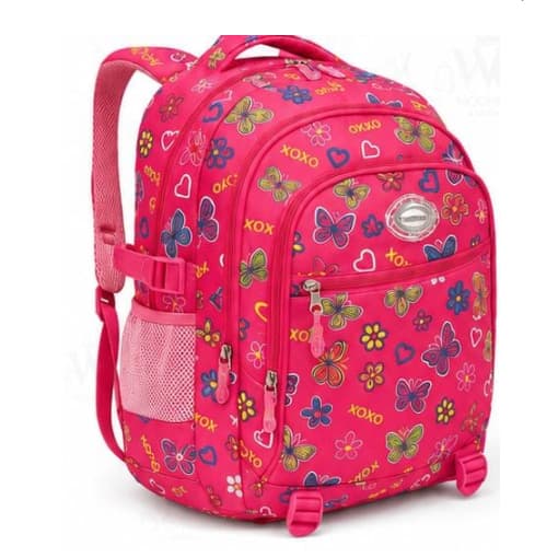 Mochila Infantil Borboleta 01922# – Colorida, Resistente e Perfeita para a Escola!