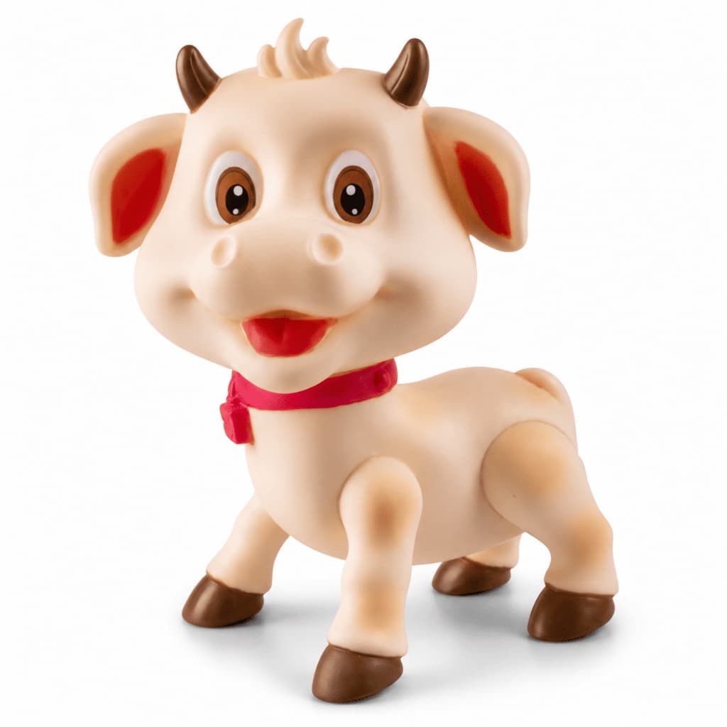 Vaca Vaquinha Grande 21cm Em Vinil Macio Infantil Colecionável Fazendinha Big Farm Criança - Cometa