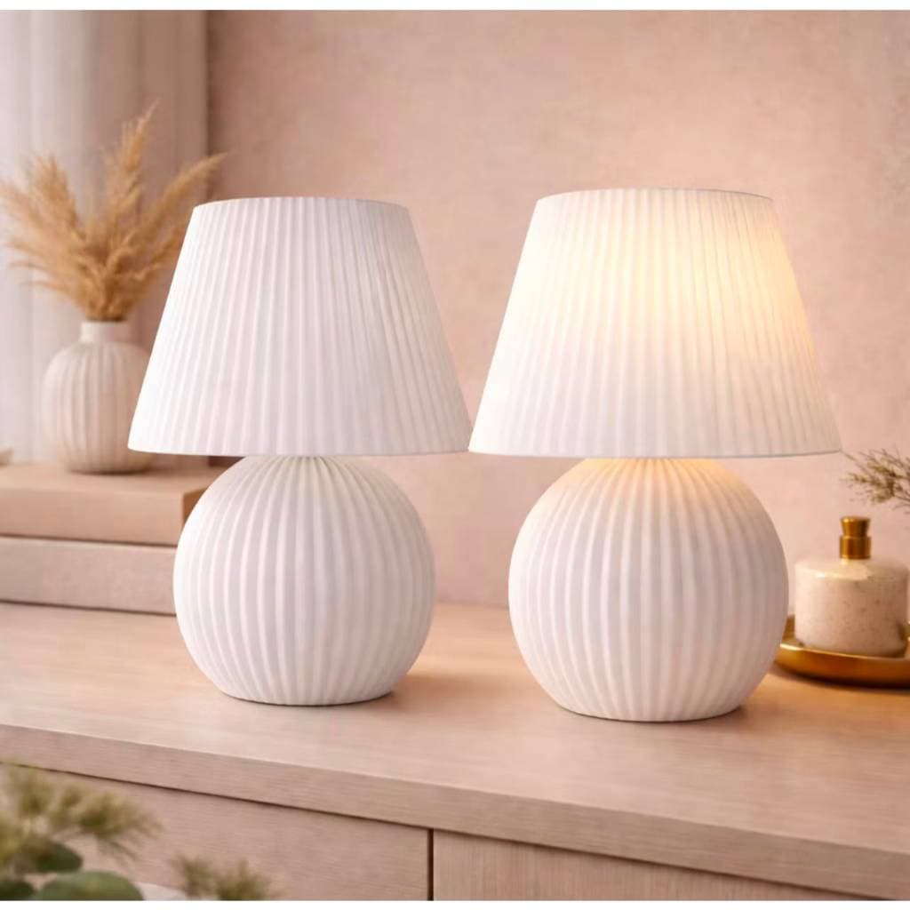 Luminária de Mesa Decorativa LED Abajur Moderno  Luz Quente Quarto Sala