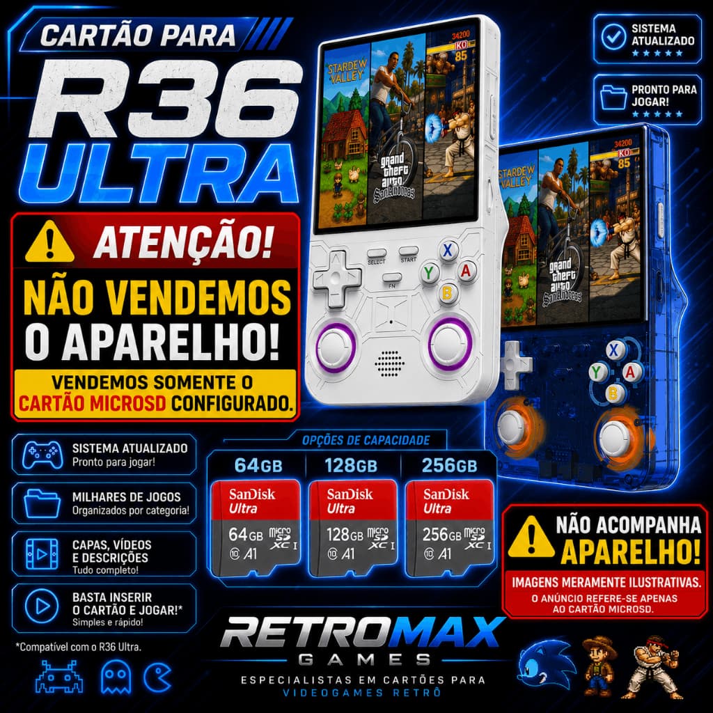 CARTÃO ATUALIZADO PARA R36 ULTRA (SOMENTE O CARTÃO)