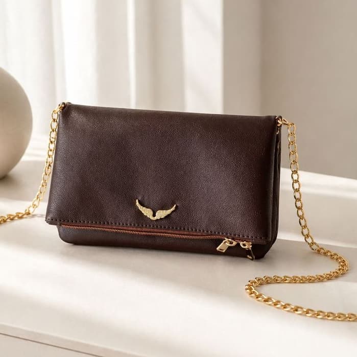 Bolsa Feminina Duas Correntes Inspiração Zadig Moda Tiktok Hypada