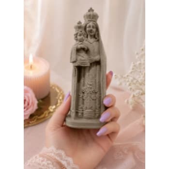 Nossa Senhora do Bom Parto Estatueta Resina Decoração Religioso De 20cm