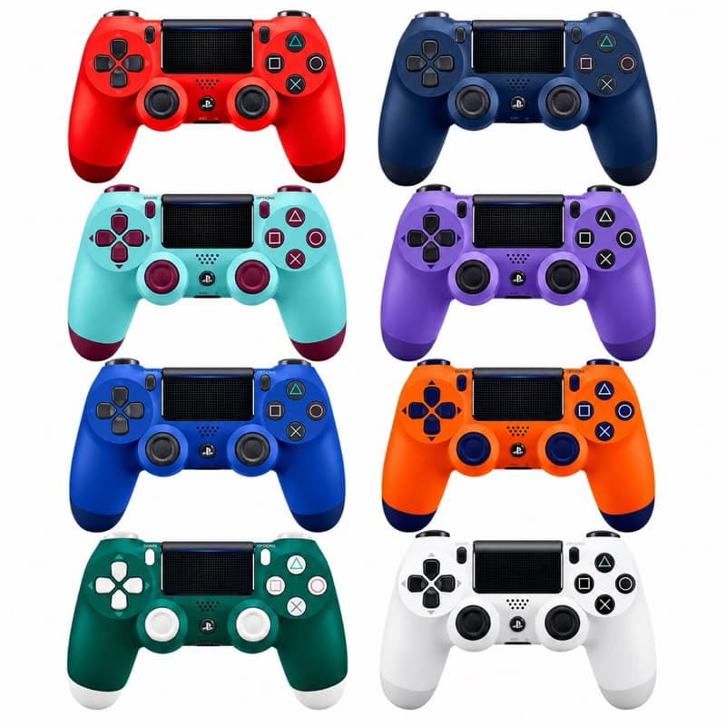 Controle Sem Fio Joystick Gamepad Bluetooth Compatível com PS4 TV Notebook PC Celular - Múltiplas Cores