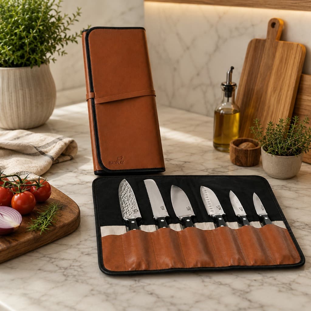 Organizador Porta Facas para Cozinha Organização Segura Prática Compacta e Alta Durabilidade Estojo