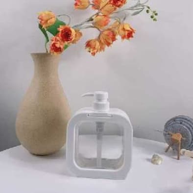 Kit 2 Porta Sabonete Liquido 500 ml Banheiro Lavatorio Dispenser Para Sabonete Liquido Shampoo
